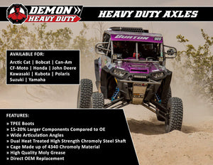 DEMON Heavy Duty Axle Compatible with YAMAHA Wolverine X2/X4 2018-2020 FRONT Left/Right Axle See Description for Fitment