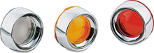 Load image into Gallery viewer, KURYAKYN BEZELS W/AMBER F/DEUCE STYLE T/SIGN (PR) PN 2108 KUR2108
