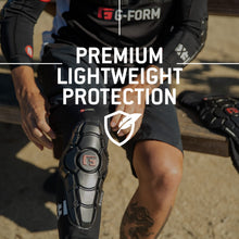 Load image into Gallery viewer, G-Form Pro-X3 Mountain Bike Knee Guards - Biking Knee Guards for Athletes - Knee Compression Sleeve for Mountain Biking &amp; More - Protection Pads for Knee Support - Triple Matte Black, XL