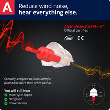 Load image into Gallery viewer, ALPINE HEARING PROTECTION EARPLUGS MOTOSAFE PRO MINIGRIP 111.23.112