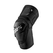 Load image into Gallery viewer, 100% FORTIS KNEE GUARDS BLACK SM/MD 70007-00001