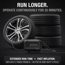 Load image into Gallery viewer, NOCO AIR10 UltraFast 10A Tire Inflator, 12V Portable Air Compressor Pump, Rated at 60 PSI, Inflates Tires from 0-40 PSI in 3.8 Minutes with a Smart Pressure Guage and Automatic Shut-Off - Motomike Canada
