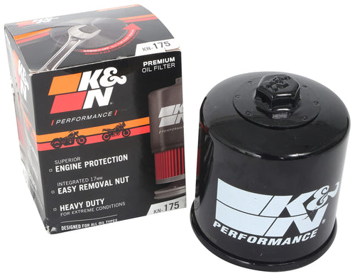 K&N Motorcycle Oil Filter: High Performance, Premium, Designed to be used with Synthetic or Conventional Oils: Fits Select Indian Vehicles (see product description for vehicles), KN-175