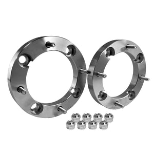 Rugged Front/Rear Wheel Spacer for Polaris/Bobcat, Sportsman/Ranger/RZR/Scrambler/3400, Aluminum Alloy, Tensile Studs, Bolt Pattern:4x137mm;Thread:M10x1.25;Thickness:2” (See Fitments in Description)