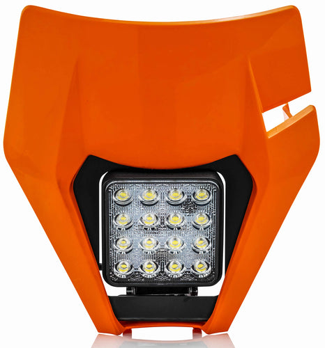 Acerbis - 17-19 KTM EXC-F250-500/ XC-W150-300/ XC-W250/300tpi Headlight- VSL - 16 Orange (2780475226)