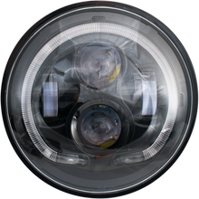 Load image into Gallery viewer, RIVCO PRODUCTS HEADLIGHT LED 7" DOT BLK LED-130B