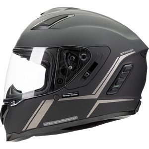 SENA STRYKER SMART HELMET FULL-FACE MATT BLACK M SIZE DOT STRYKER-MB00M1