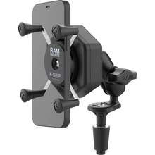Load image into Gallery viewer, RAM MOUNT FORK STEM MOUNT SHORT ARM &amp; RAM X-GRIP  VIBE-SAFE RAM-B-176-A-UN7-462