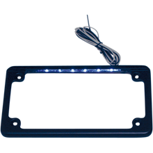 Load image into Gallery viewer, CUSTOM DYNAMICS LED LICENSE PLT FRAME BLK LPF-HRZ-B-LP