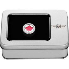 Load image into Gallery viewer, FIGURATI DESIGNS RED MAPLE LEAF SHIFTER COVER SILVER FD03-HTSC-SS