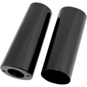 DRAG SPECIALTIES 49-13 FLH/FLHT BLK +2 SLIDER CVRS PR 0411-0045