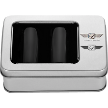 Load image into Gallery viewer, FIGURATI DESIGNS ND MAG DOCKING COVERS BLACK WITH FD LOGO 25.2X46.5mm FD01-DC-25.2/46.5-BLK