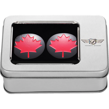 Load image into Gallery viewer, FIGURATI DESIGNS RED MAPLE LEAF SWING ARM COVER BLACK FD03-BK