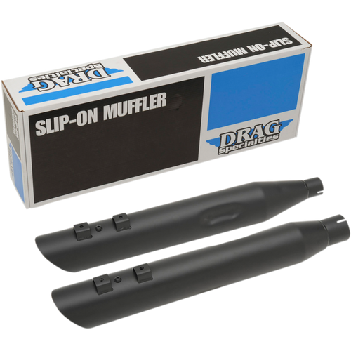 DRAG SPECIALTIES 17-19 FLHTMUFFLERS MATTE BLK 3.5