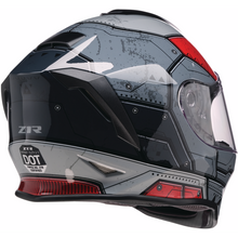 Load image into Gallery viewer, Z1R WARRANT 2.0 YTH SENTINEL BK/RD LG 0102-0291