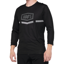 Load image into Gallery viewer, 100% AIRMATIC 3/4 SLEEVE JERSEY BLACK - XL 40018-00003