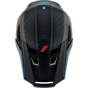 100% AIRCRAFT 2 HELMET CARBON STEEL BLUE/NEON RED - S 80002-00013
