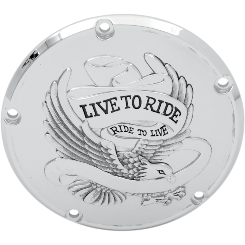 DRAG SPECIALTIES 99-18 B/T CHR LIVE TO RIDE DERBY CVR 1107-0157