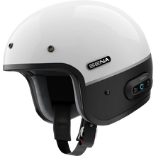 Load image into Gallery viewer, SENA SURGE OPEN-FACE MESH GLOSSY WHITE/MATTE BLACK XL SURGE-GWMB0XL3