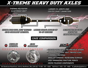 DEMON Xtreme Heavy Duty Replacement Axle for Honda Talon 1000X 2019-2020 REAR Left, Right Axle See Description for Fitment