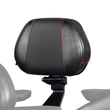 Load image into Gallery viewer, SHOW CHROME Ballistic Passenger Backrest - Bl w/ Red Sitch - Ryker 19-23 41-420CRED