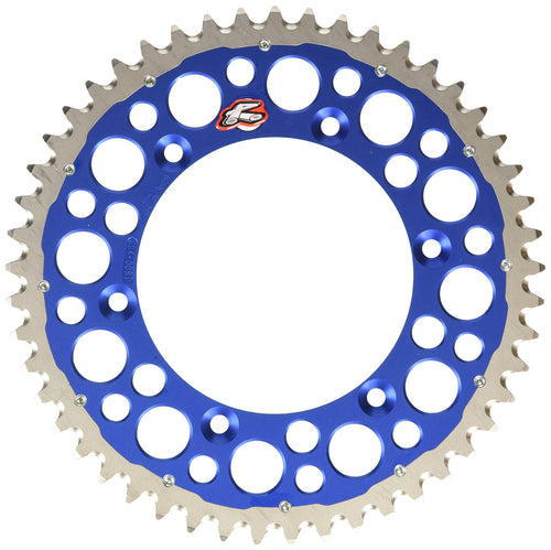 Renthal - 02-23 Yamaha YZ 125/ YZ 250/F/X/ YZ450F Rear Twinring - Blue 520-49P Teeth (1500-520-49GPBU)