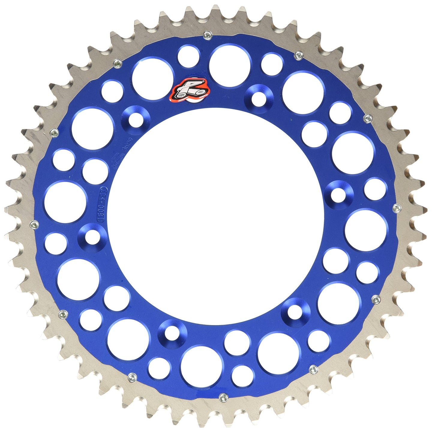 Renthal - 02-23 Yamaha YZ 125/ YZ 250/F/X/ YZ450F Rear Twinring - Blue 520-49P Teeth (1500-520-49GPBU)