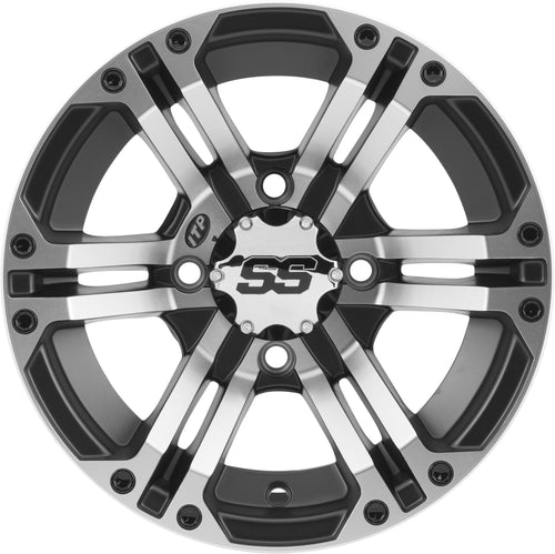 ITP SS ALLOY SS212 Black Wheel with Machined Finish (14x8