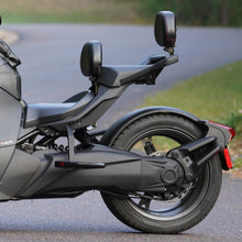 Load image into Gallery viewer, SHOW CHROME Ballistic Passenger Backrest - Bl w/ Red Sitch - Ryker 19-23 41-420CRED
