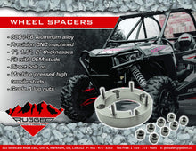 Load image into Gallery viewer, Rugged Front/Rear Wheel Spacer for (2016-22) Can Am/Honda Pioneer/Maverick/Talon, Made of Aluminum Alloy, Machine Pressed High Tensile Studs, Bolt Pattern: 4 x136 mm; Thread: M12 x 1.5; Thickness: 2”