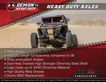 Load image into Gallery viewer, Demon Heavy Duty Axle for Yamaha YXZ 1000 (2016-19) Front Right/Left
