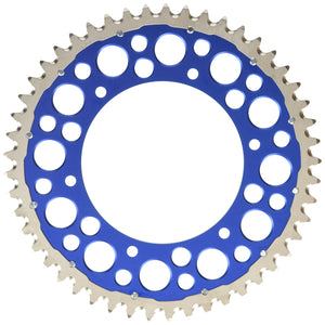 Renthal - 02-23 Yamaha YZ 125/ YZ 250/F/X/ YZ450F Rear Twinring - Blue 520-49P Teeth (1500-520-49GPBU)