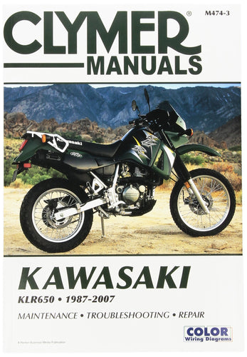 CLYMER 87-07 KAWASAKI KLR650 MANUAL CM4743