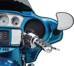 Kuryakyn 6575 Motorcycle Accessory: Adjustable Mirror Relocators for 2014-21 Harley-Davidson Street Glide, Black, 1 Pair
