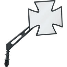 Load image into Gallery viewer, DRAG SPECIALTIES BLK MALTESE MIRROR W/AIR GLIDE STEM EA 0640-0444