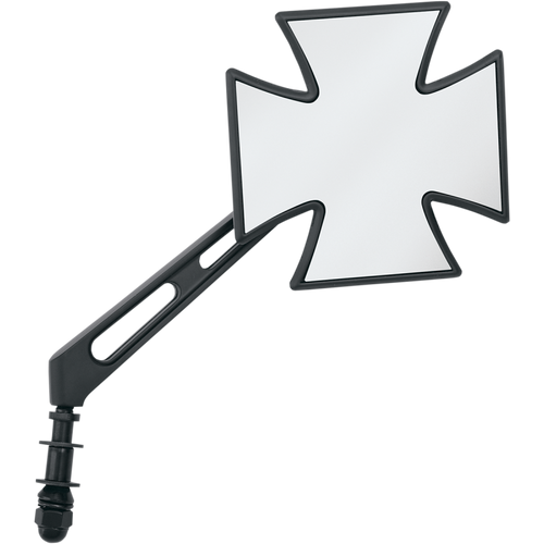 DRAG SPECIALTIES BLK MALTESE MIRROR W/AIR GLIDE STEM EA 0640-0444