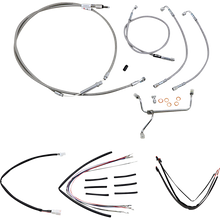 Load image into Gallery viewer, BURLY BRAND Handlebar Cable/Brake Line Kit - Complete - 18" Ape Hanger H B30-1154