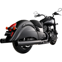 Load image into Gallery viewer, RINEHART RACING MUFFLER DBX 4&quot; INDIAN BK/BK 500-0563