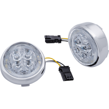 Load image into Gallery viewer, CIRO LLC Turn Signal Insert - Front - Chrome/Clear 45403
