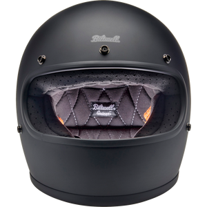 BILTWELL HELMET GRINGO FL BLACK XS 1002-201-501
