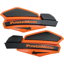 Load image into Gallery viewer, POWERMADD/COBRA HANDGUARDS ORANGE/BLACK 34205