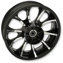 Load image into Gallery viewer, COASTAL MOTO CAST 3D LARGO REAR BLK 18X5.5 NABS 09-19 FLHT 3D-LGO185BC