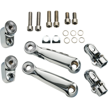 Load image into Gallery viewer, CIRO LLC RydeCulture CC Adjustable Passenger Peg Mounts - Chrome 6R200