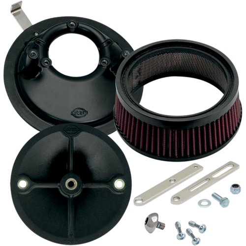S&S CYCLE UNVIS STEALTH A/CLEANER KIT F/E/G SS CARBS 170-0176