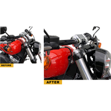 Load image into Gallery viewer, KODLIN LOWER RISERS FOR M8 FXBR BLACK K55117