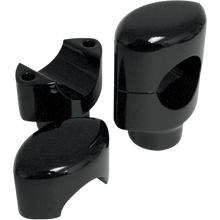 Load image into Gallery viewer, DRAG SPECIALTIES 1.5" BUFFALO RISERS BLK 0602-0466