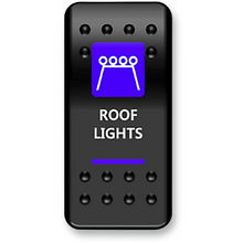 Load image into Gallery viewer, MOOSE UTILITY DIVISION MOOSE BRANDED ROOF LIGHT SWITCH WITH BLUE LED RFL-PWR
