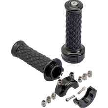 Load image into Gallery viewer, Biltwell AlumiCore Grip Set Custom Black