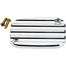 Load image into Gallery viewer, JOKER MACHINE FL/VROD FR MASTER CYL CVR FINNED CHROME 08-002C