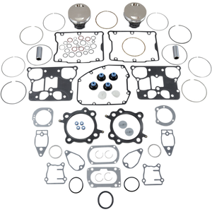 WISECO PISTON 99-06 HD TC BIG BORE FLAT TOP 3875VM VT2719